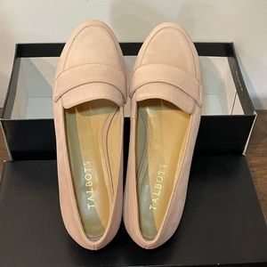 Talbots brand Buff Pink Ryan Keeper Soft Suede Loafers